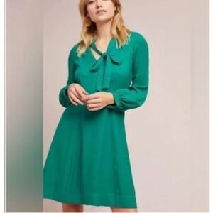 Moulinette Soeurs Anthropologie Tie Neck Dress